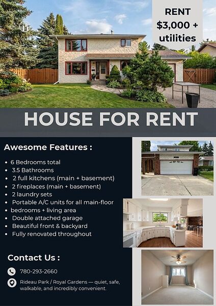 Executive Family Home — Fully Renovated | 6 Bedrooms | 3.5 Baths | 2 Kitchens |