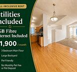 Quiet 3 bedroom 1 bath incl utilities & internet