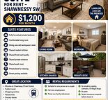 Available  immediately - Furnished Basement suit for Rent Shawnessy SW