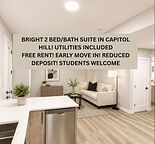 LUXURY BRIGHT 2 BED/1 BATH BASEMENT SUITE IN CONFEDERATION/CAPITOL HILL