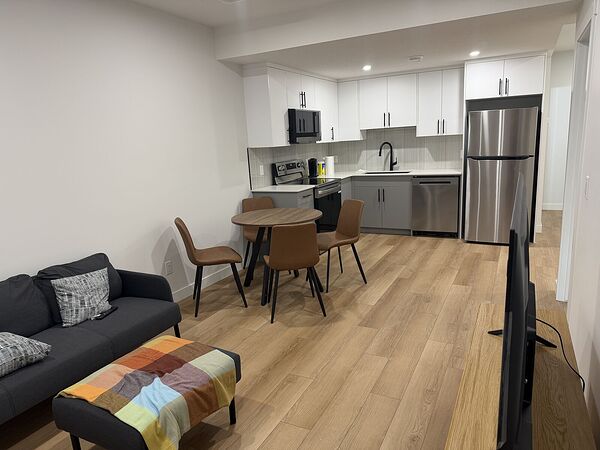 Brand New 1-Bedroom Legal Suite | 9' Ceilings | Furnished | Utilities + Internet