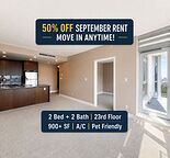 2B 2b Condo on 23rd floor | Pet-Friendly | A/C + UG Parking + Storage Included