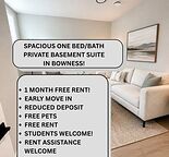 BRAND NEW 1 BED | 1 BATH | BOWNESS | FREE RENT + FREE EARLY MOVE-IN!
