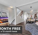 3-Bedroom Corner-Unit Townhouse with Double Garage in New Brighton — New Brighton, Calgary