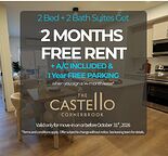 The Castello -  BRAND-NEW 1 & 2 BEDROOM RENTALS IN NE | 1 Month FREE Rent