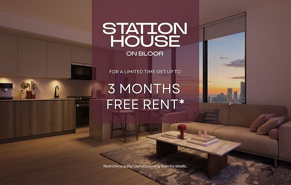 New Rentals at Bloor and Dufferin. Get up to 3 MONTHS FREE* + FREE INTERNET. Earn Scene+ reward when rent is paid. Choos
