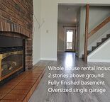 3 bedroom whole house w/ single extra wide garage, fully developed basement